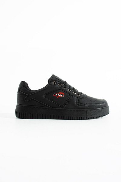 L.A Polo Black Color Thick Soled Men's Sneaker