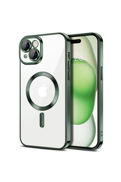 Tim High Protection Case for iPhone 15, Timacondesign, L58, Thermoresistant Plastic, Deep Green Forest