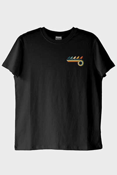 NUUGG تي شيرت ريترو بيردز باللون الأسود