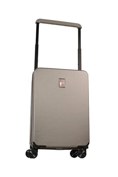 GROUND Jade Kabin Boy Valiz Geniş Çekçekli – Vizon - 10670