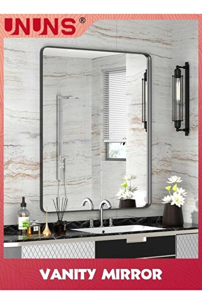Generic Vanity Bathroom Mirror,Bathroom Mirror For Over Sink,Wall-Mounted Alu...