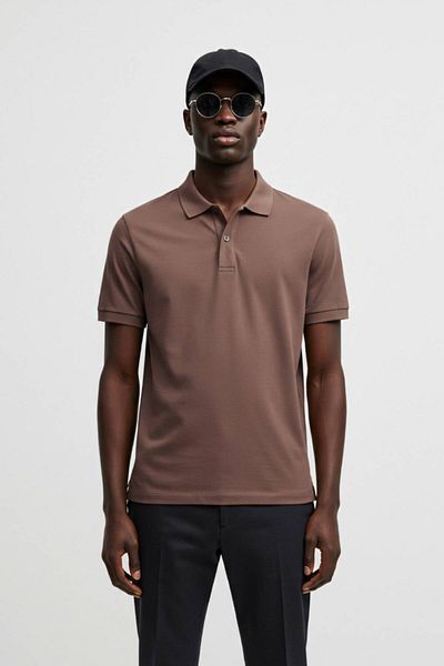 Kozik Men's Polo Neck Plain Relaxed Fit 100% Cotton Non-Pulling Men's Polo Neck T-Shirt