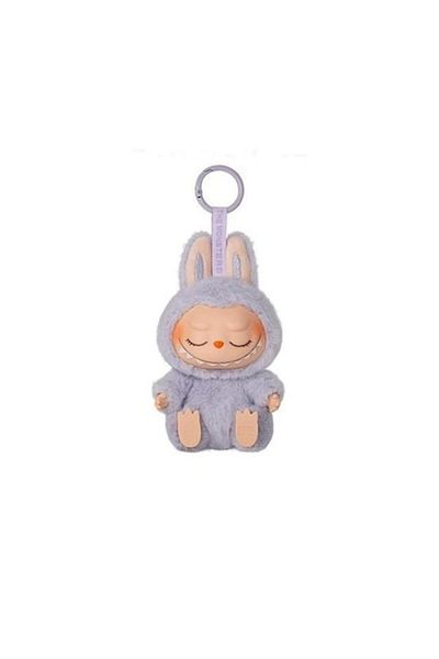 OEM LABUBU 2.0 Sitting Party Plush Figurine, Azttoztto, 15cm, Pastel Violet