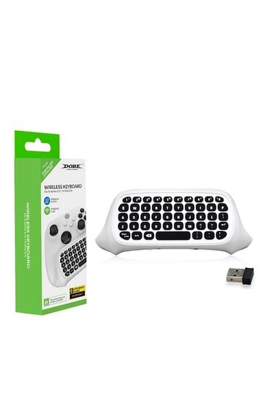 Dobe Wireless Keyboard for Xbox One Series X/S Controller White