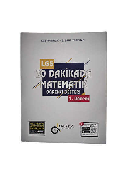 Dakika Yayınları 20 DAKİKADA LGS 8.SINIF MATEMATİK ÖĞRENCİ DEFTERİ 1. DÖNEM