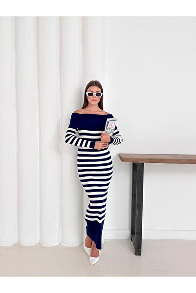 Ware Women's Stylish Striped Madonna Dress