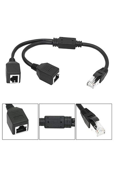 MN6 M130Xf Male Rj45 to 2X Female Ethernet Multiplexer Splıtter Distributor