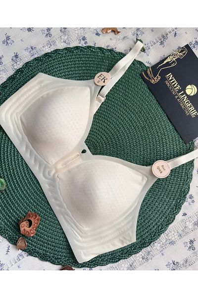 İntive Lingerie Raye Imported Ice Silk (Ice-Silk) Ultra-Thin Comfortable Breathable Low-Cut Invisible Laser Seamless Bra