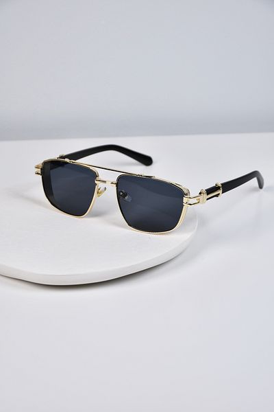 LOOKUP NEW Unisex Men's Uv400 Protected Square Rectangle Metal Stainless Sunglasses