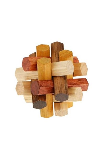 OEM IQ Logic Puzzle Game, Wooden Casse-Tête - 3
