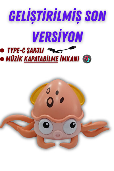Boratila Toys Emeklemeye Yardımcı, Müzik Açma Kapatma Fonksiyonlu, Usb Şarjlı...