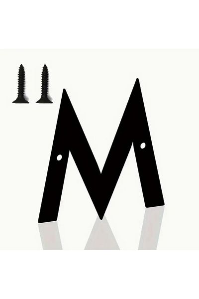 zafrakreklam Wall - Door - Letter Outdoor Size 20 cm - Cnc Cut Letter Black m Letter