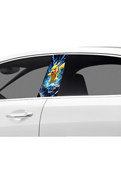 Çağlayan Reklam رقائق تغليف عمود باب السيارة بنمط بيكاتشو (مجموعة يمين ويسار)...