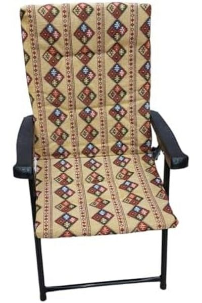 ماركة غير محددة Outdoor Folding Camping Chair with Detachable Fabric, Beige CY-83866