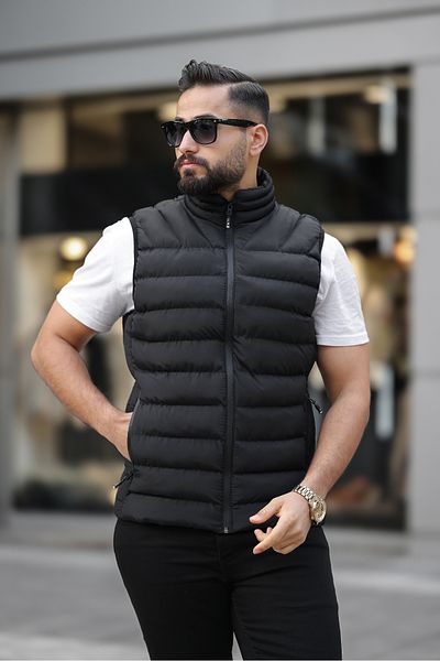 FASHION Waterproof Black Men's Inflatable Vest
