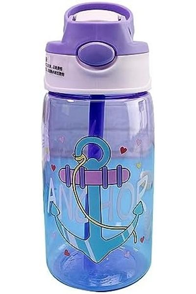 Arabest Children's Water Bottle with Folding Spill-Proof Lid, BPA Free, 480ml