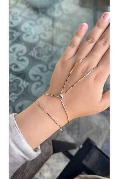 ZEYCE Gold Balloon Heart Crushed Chain Shahmeran