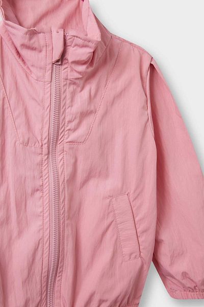 DeFacto Baby Girl Shirt Collar Zipper Pocket Parachute Raincoat F8398A525Au