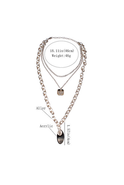 lor Colier masiv otel inox multistrat