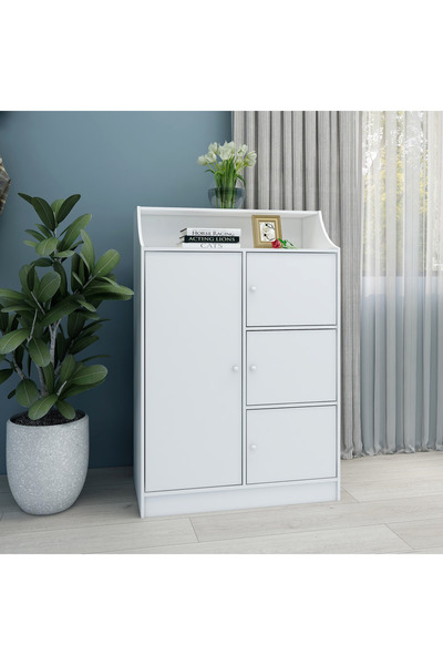 Home Box خزانة فانيلا كودي للأطفال بأربعة أبواب