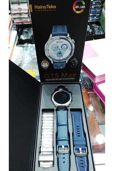 GERMANY HainoTeko GT5 Max Smart Watch Model RW-64 with 3 Straps