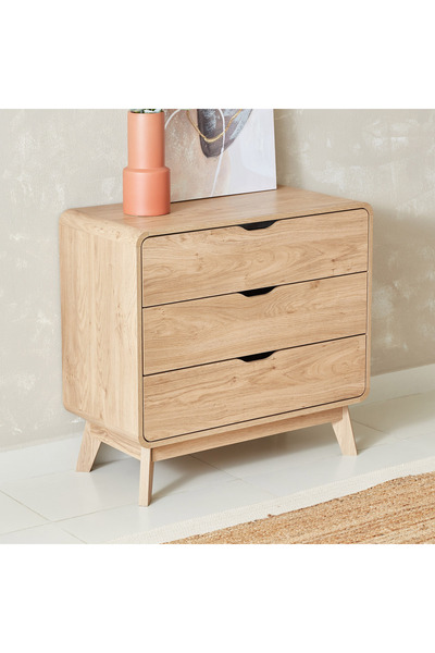 Home Box خزانة ملابس نورديكا الصغيرة بثلاثة أدراج بدون مرآة