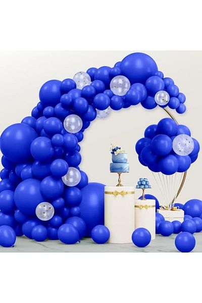 JOYIN Royal Blue Balloons Assorted Pack, 150 Pieces