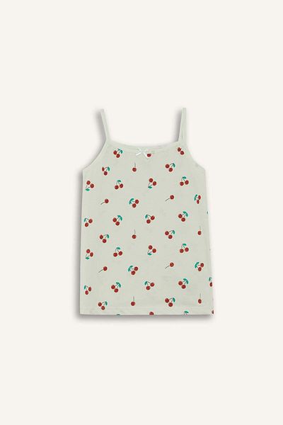 DeFacto Girl's Fruit Patterned 2-Piece Undershirt F8579A825Au