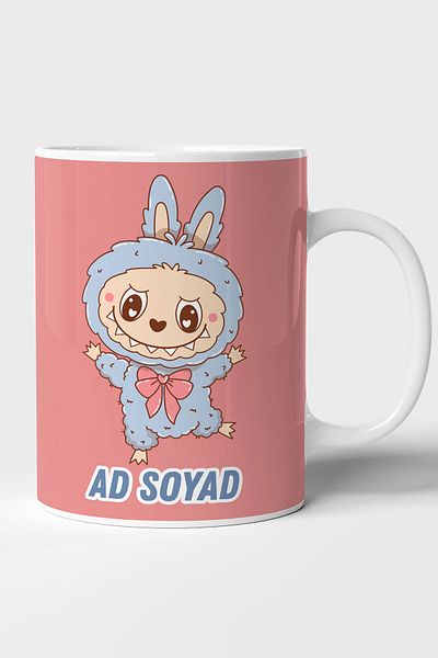 GRN TASARIM Labubu Personalized Visual Printed Mug (1 Piece)