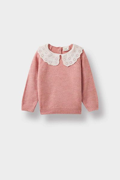 DeFacto Baby Girl Big Collar Sweater F2437A525Wn