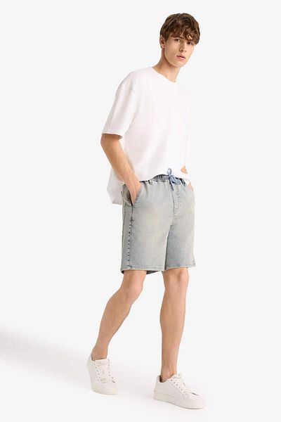 DeFacto Relax Fit Jean Bermuda Shorts F8936Ax25Sm