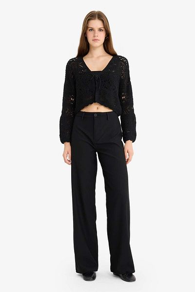 DeFacto Regular Fit V-Neck Cardigan G0284Ax25Au