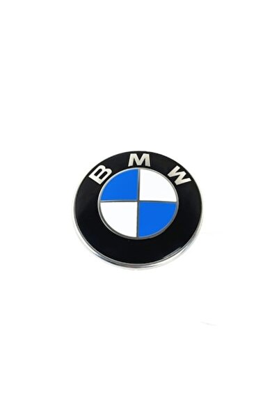 Jenuos Emblemă BMW, JENOUS®, 82 mm, Suport pentru capotă sau portbagaj, alb-a...