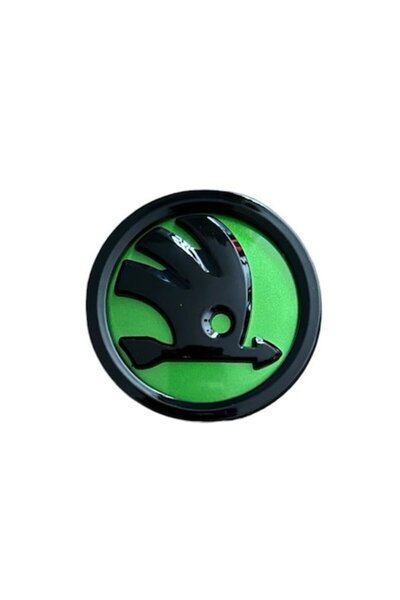 MAF Emblemă Skoda autocolantă 80 mm, verde negru