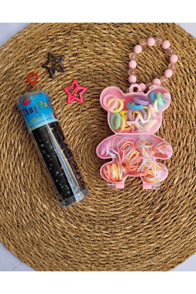 LO ADORO Сумка з кроликом, шпилька з ведмедиком, додатково 100 гумок для воло...