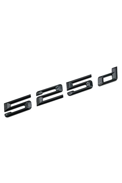 BMW 525d Black Gloss Emblem