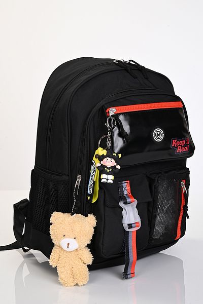 MUGGLE Mu-5941 Black Start School Bag Set 3 Pieces – Backpack, Lunchbox and Pen Holder