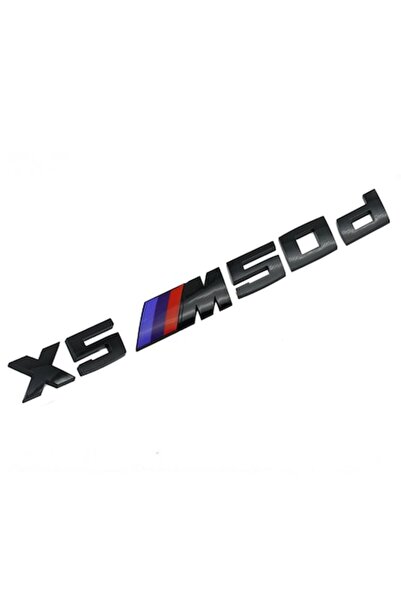 BMW Emblemă portbagaj spate X5 M50d, neagră