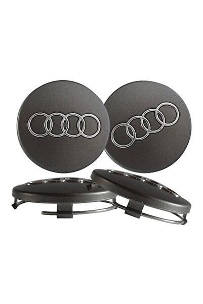 Audi Set 4 capacele roti 60 mm Audi, pentru jante aliaj, Grafit