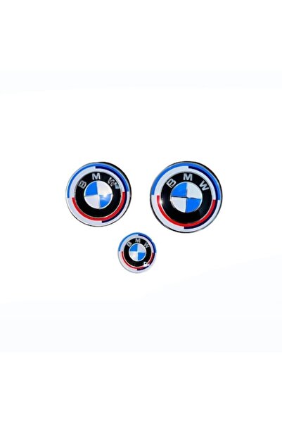 MAF Set trei Embleme BMW pentru capota 82mm portbagaj 74mm, volan 45mm, Editi...