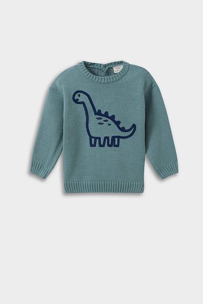 DeFacto Baby Boy Regular Fit Dinosaur Printed Sweater F2581A525Au