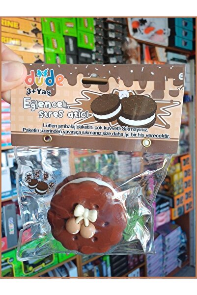 TOYTOPIA Sevimli Bisküvi Kakao Esnek Stres Oyuncakları 1 Adet Squıshy