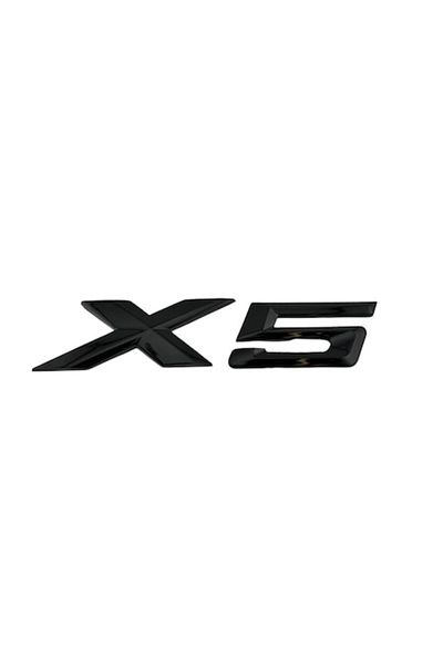 OEM Rear Trunk Emblem BMW X5, Glossy Black