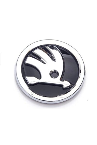 MAF Έμβλημα Skoda, για Octavia 32D853621A, 90 mm, Μαύρο/Ασημί