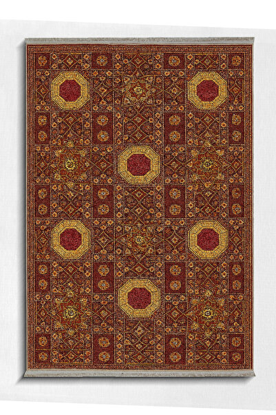 Rugs Modern Halı MOSSO Καφέ Θεματικά Εθνοτικά Μοτίβα με Σχέδια Υφαντή Βάση Vi...