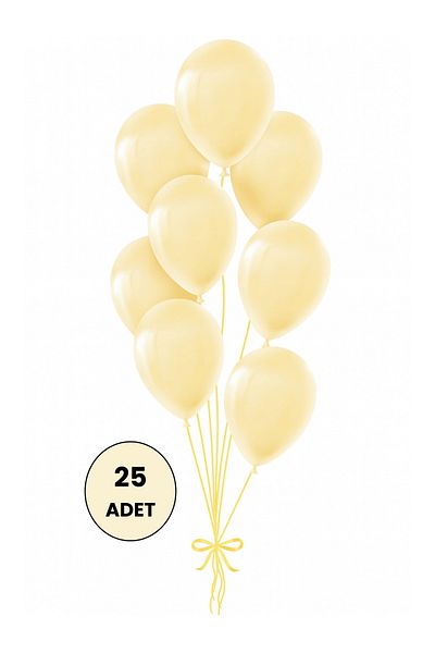 Mielibon Cream Pastel Balloons 12 Inch Set of 25 – Party Birthday Engagement Wedding Decoration