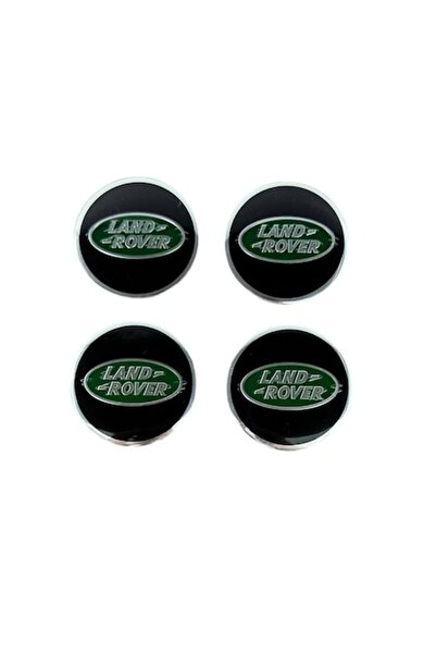 MAF Set 4 embleme și stickere Land Rover din aluminiu autoadezive 56mm pentru capace de roți, negru verde
