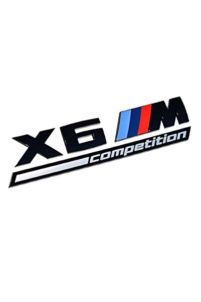 BMW Emblemă portbagaj spate X6M Competition BMW, negru mat