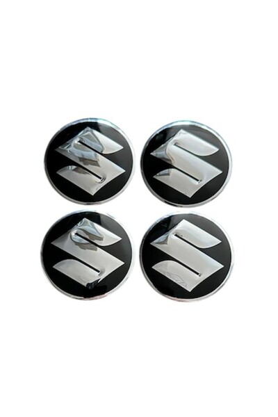 MAF Set 4 embleme stickere abtibild Suzuki Negru din tabla (aluminiu) autoade...