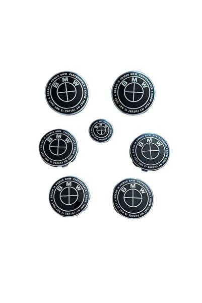 MAF Set complet 7 embleme compatibile cu capota/portbagaj BMW 82mm, capace ja...